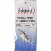 Wilson Bait Rig - Fishing Sabiki Skin Leader with Lumo Beads easy to use