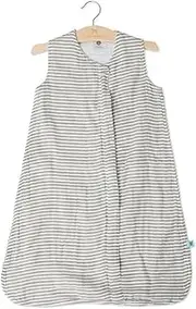 Little Unicorn Cotton Muslin Small Sleep Bag (Grey Stripes, Small)
