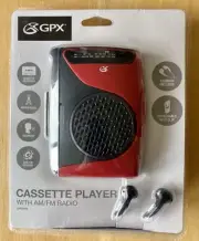 New GPX-Cassette Player-AM/FM Radio-Voice Recorder Model CCS337B
