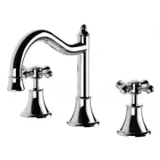 Phoenix Tapware NS104 CHR Nostalgia Basin Set Shepherds Crook (Chrome)