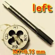 HSS M7 × 0.75 mm left Hand machines tap and die Threading Tool Metric set