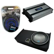 Fits 09-20 Ford F-150 Super Cab Alpine S-W12D4 Single 12 Sub Box & HA-A800.1 Amp
