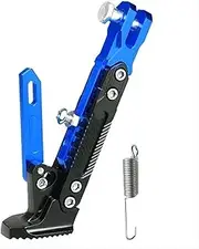 Lift Stand Motorbike Kickstand Kick Bicycle Adjustable Metal Foot Side Stand Supportor Parking Motorcycle Accessories Bracket swingarm spool(Blue)