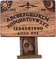 Miniature Spirit Board - Spirit Board Game, Wooden Ouija Alphabet Vintage with Planchette - Halloween Decorations, Divination Tools, Ouija Board Decor