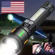 Super-Bright Flashlight LED Tactical Torch LED Rechargeble Battery Work Light US