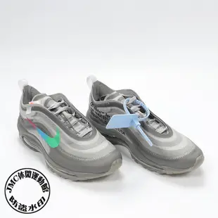 OFF-WHITE X NIKE MAX 97 MENTA 灰 彩虹 運動慢跑鞋 男鞋 AJ4585-101