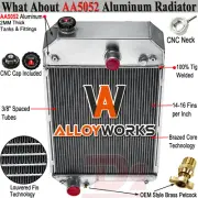 6 Row Radiator For Cat Perkins Stationary 1104A-44T 1104A-44 1104C-44T 2485B276