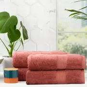 Renee Taylor Stella 4 Piece Brick Bath Towel Pack