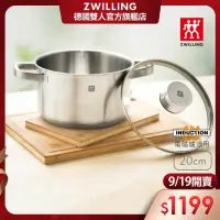 在飛比找momo購物網優惠-【ZWILLING 德國雙人】Joy不鏽鋼雙耳湯鍋-20cm