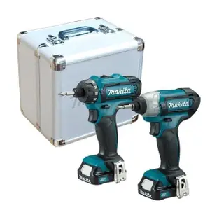 【MAKITA 牧田】12V充電式起子電鑽+衝擊起子機雙主機超值套裝組(CLX200SMAX)