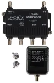 4-Port Cable TV/Antenna/HDTV/Internet Digital Signal Amplifier/Booster/Splitt...