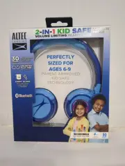 Altec Lansing Kid Safe 2-in-1 Bluetooth Wireless Headphones - Pink or Blue