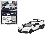 True Scale Miniatures Model Car Compatible with Bugatti Chiron Pur Sport White 1/64 Diecast Model Car MGT00569