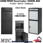 Free Stand Steel Parcel Letterbox Drop Box Package Mailbox Security Lock Storage