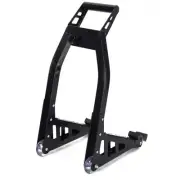 Front Motorbike Aluminum paddock Adjustable Stand weels rubber