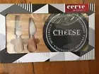 Cerve Cheese Set 3 Pc With Slate Cheese Board