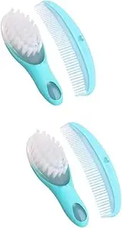 Hohopeti 2 Sets Static-Free Baby Hair Brush and Comb Set Pram Toys for Newborn Brush