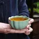 復古宋代中式汝窯茶杯單杯主人杯汝瓷品茗杯陶瓷茶具冰裂開片茶盞