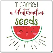 [Teegarb Letter Blanket] I Carried A Watermelon Seeds Watermelon Shirt | Maternity T Shirt | Family Reunion Shirt | Pregnancy T Shirt | Pregnancy Top Magnets 3" × 3"