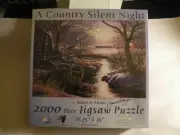 SUNSOUT ''A COUNTRY SILENT NIGHT '' 2000 PIECE PUZZLE NEW SEALED