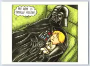 MY ARM IS•TOTALLY ASLEEP Vader & Son Postcard