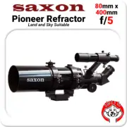 Saxon Pioneer 80mm 400mm f/5 Refractor OTA, Rings, Plate & Finder