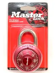 Master Lock Combination Padlock 1530DCM Red New in Package NOS
