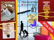 Samsonite Royal Traveller Double Combination Mini Padlock + RONCATO TSA System.