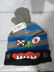 NWT Joe Boxer - Boy's Winter - Pirate / Monster - Knit Hat & Mitten Set - OSFM