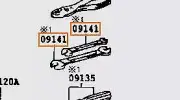Genuine Toyota OEM JZA80 Supra 8mm-10mm Spanner - 99914-10810