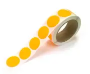 500 Labels Round 1.5" Inch ORANGE Color Coding Coded Inventory Sticker Dot