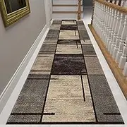 Extra Long Hallway Runner Rug Contemporary Passage Runner Rug for Hallway, for Balcony Hallway Office Carpet Long Kitchen Runners Washable Anti Slip Vintage Design,0.8m x 6m