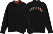 Spitfire Old E EMB Flannel LS Small Black