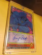 2025 Marvel Topps Finest George Buza As Beast Auto Card CA-GB #'d /97
