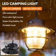 Portable Camping Light LED Tent Lantern Light Rechargeable Outdoor Hanging Lamp