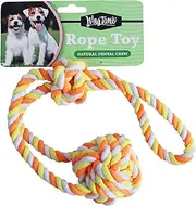 WagTime Tug Rope Toy - Extra Large 42cm, Durable & Safe for Aggressive Chewers, Interactive Dog Play & Training, Premium Quality Cotton Fibres, Ideal for Large Breeds