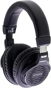 WOODBRASS HP2000 Headphones Audio Monitoring Studio Semi-Open, Precise and Detailed - Professional Quality, Comfortable and Durable, Ideal for Recording Home Studio, Mao, Mixage, Podcast, DJ