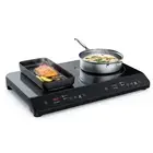 22in Electric Induction Cooktop 2 Burners 1800W 120V Stove Top Touch Control US