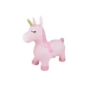 Kaper Kidz Bouncy Rider Pink Pearl The Unicorn Ride On Bouncer Toy Kids 12m+