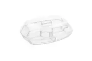 Lemon & Lime Crystal Chilled Serving Platter With Lid Kitchen Plastic Serveware