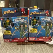 Lot of Two 2 Marvel Spider-Man Aqua Web Warriors 4-Inch Doc Ock Action Figure