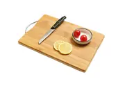 Solid wood chopping board Bamboo chopping board Bamboo board Square double-sided chopping board for home use