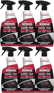 Weiman Ceramic and Glass Cooktop Cleaner - 22 Ounce (6 Pack) - Daily Use Professional Home Kitchen Cooktop Cleaner and Polish Use On Induction Ceramic Gas Portable Electric