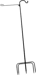 TOYANDONA Ground Hanging Shepherd Hook Durable Stake for Outdoor Use for Flower Pots Solar Lights Lanterns Wind Chimes Easy to Assemble Detachable Design for Gardens Courtyards