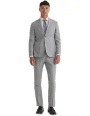 [Oxford] Byron Wool Suit Jacket in Light Grey