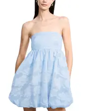 Bcbgmaxazria Organza Jacquard Bubble Hem Dress