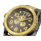 Nixon NIXON watch 51-30 CHRONO A083-595 GUNMETAL/GOLD A083595