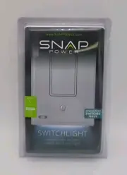 Snap Power Switchlight LED Illuminated Cover Plate Light Switch SPLG-100-RKWH