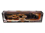 Harley Davidson Custom Hauler Trailer Black "Custom Haulers" Series 1/64 Diecast