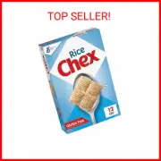 Rice Chex Gluten Free Breakfast Cereal, Made with Whole Grain, 12 oz